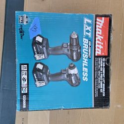 Makita CX200RB 18V LXT® Lithium-Ion  Brushless Cordless COMBO NEW w/ 2 Batteries