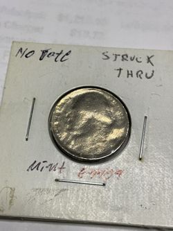 George Washington  quarter No date mint Error struck thru 