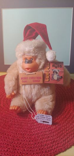 VINTAGE SANTA GONGA PLUSH