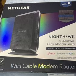 Nighthawk AC1900 WiFi Cable Modem Router