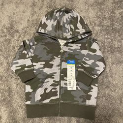 Boys Hoodie Sweatshirt And Pants Set Size 9 M Month New Camo Camouflage Green 