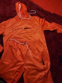 Orange shorts set with draw string.