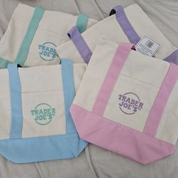 Trader Joe's Canvas Tote Bags 