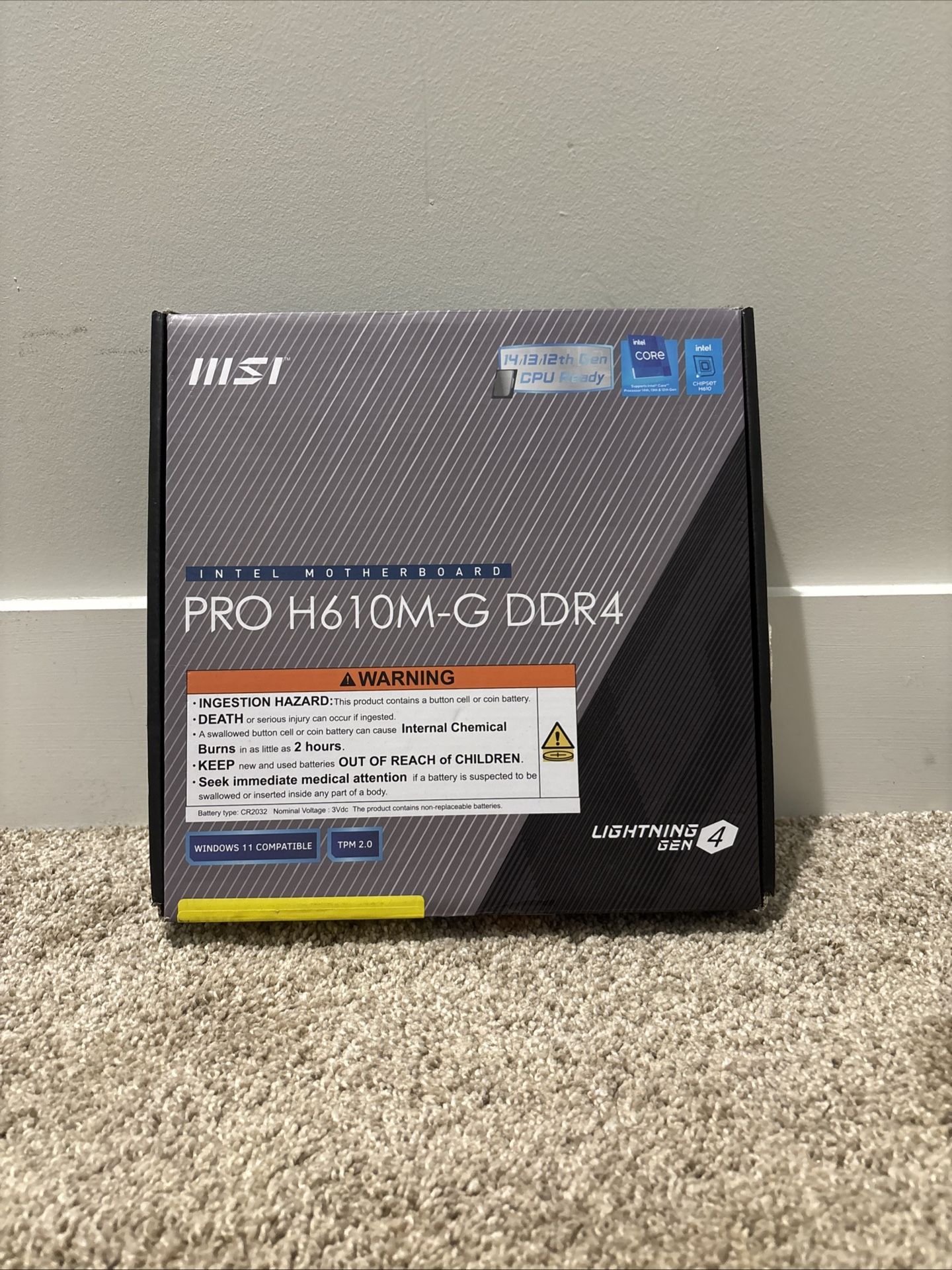 PRO H610M-G DDR4 Motherboard (12th/13th/14th Gen Intel Core, LGA 1700 Socket