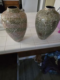 Vintage Ceramic Egg Shape Vase