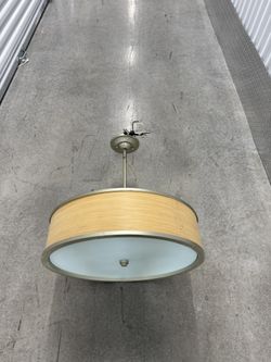 (2) Drum Chandelier Lighting