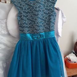 Girl Blue Dress 