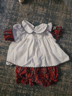 Red Cabbage Patch Doll Dress