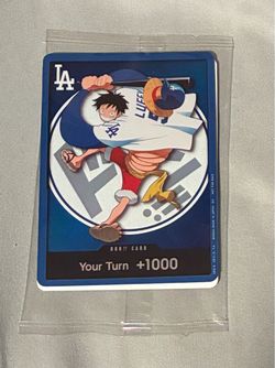 Dodgers x One Piece Luffy Card