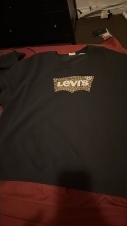 Levi's Crewneck Sweatshirt Leopard Print Logo