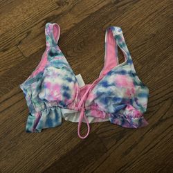 New!!! No Tags!! Medium Size-Decree Tie die Pastel Color Bikini Top