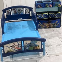 Toy Story Toddler Bed & Toy Organizer 