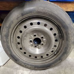Dodge spare rim and tire