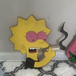 Lisa Simpson Wooden Wall Cutout