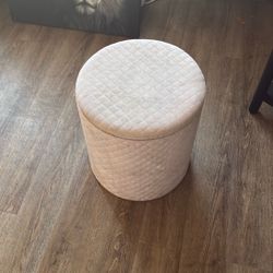 Pink & Gold ottoman