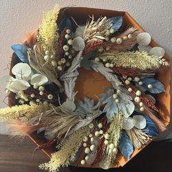 🍂 Fall Home Decor Bundle – Wreath, Porcelain, Jars, Candle Holder & More – $80 (Los Angeles) 🍂