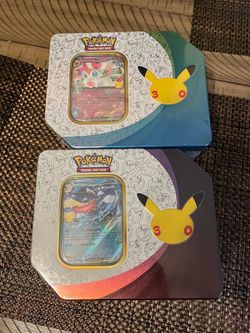 Pokemon 30th Celebration Mega Tins