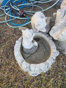 Bear Concrete Outdoor Patio Decor
