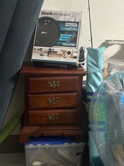 Solid Wood 3-Drawer Nightstand – $40 OBO