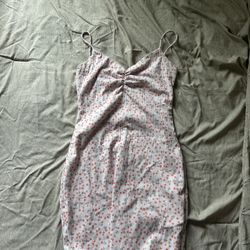Pink Floral Mini Dress