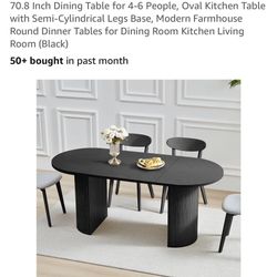 New Unused Black table