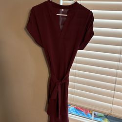 Burgundy Dress