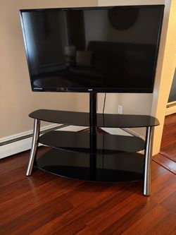 Tv stand with tv