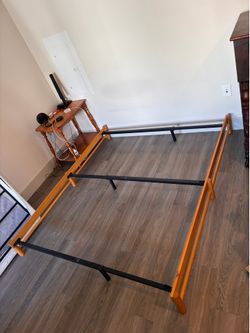 Wood and metal Queen / Full size bed frame