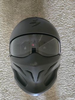 Scorpion Covert Matte Black Motorcycle Helmet