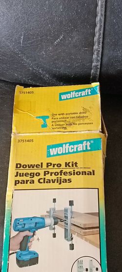 Wolfcraft DOWEL PRO KIT Doweling Jig For 1/4” 5/16” 3/8” #3751