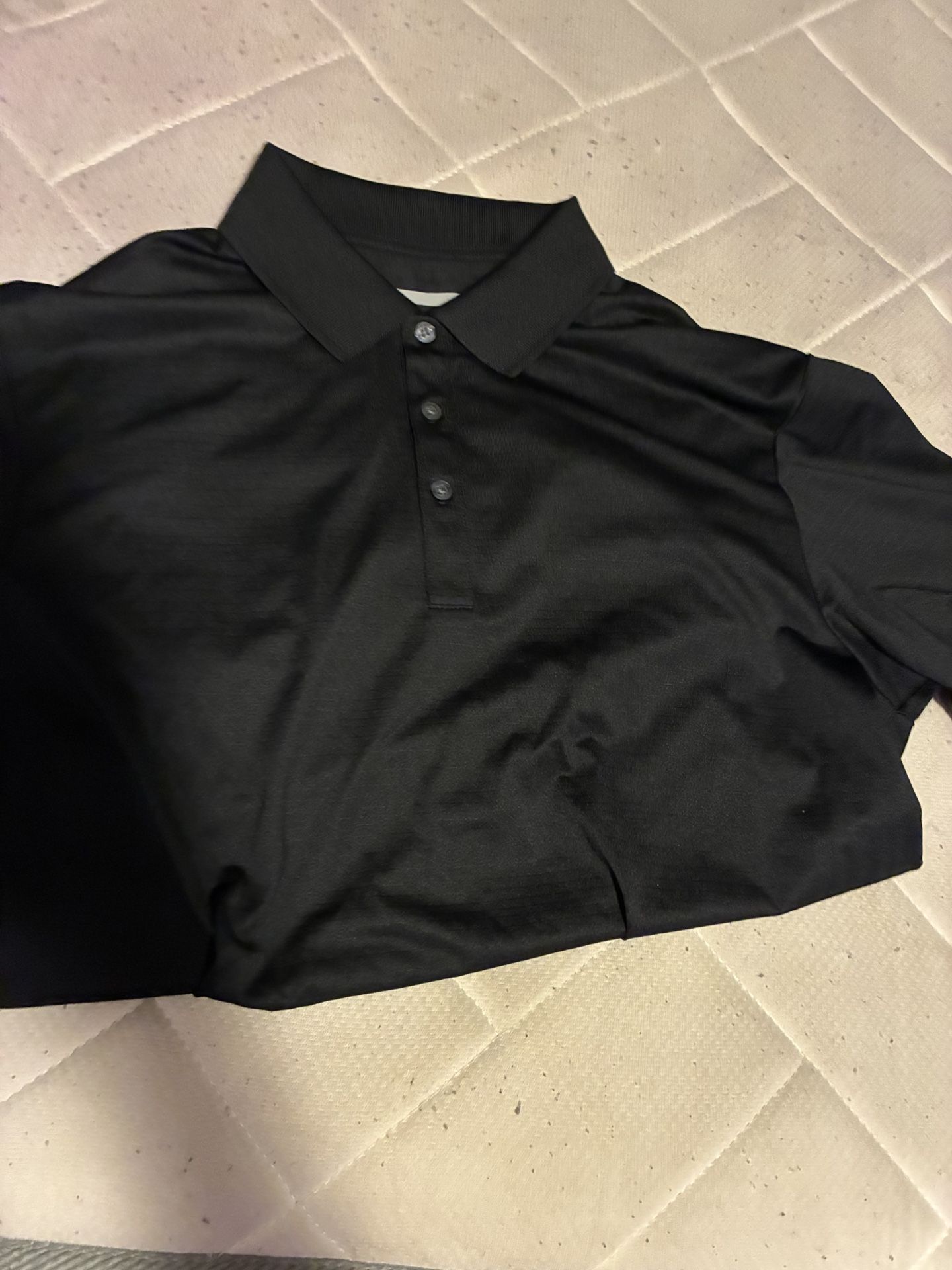 Plain Black Polo TEE