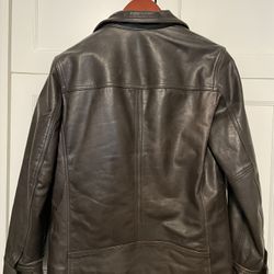 Men’s Brown Leather Jacket Sm 