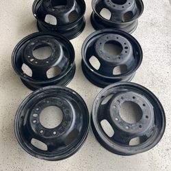 Dodge Ram 3500 17 Inch  Black 6 Rims 