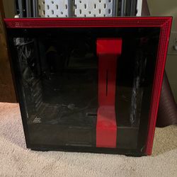 Red Nzxt Gaming PC Case