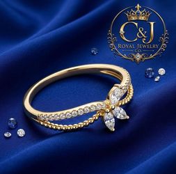 14K Yellow Gold Ring Size 7 Anillo oro 14k 100% asegurado