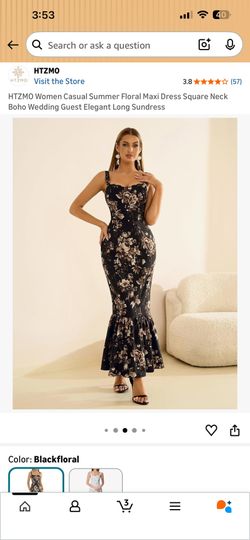 Woman Floral Maxi Dress 