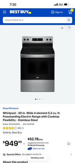Whirlpool Range