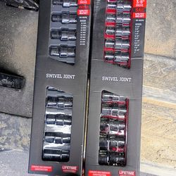 icon 3/8 impact swivel socket set STANDARD AND METRIC