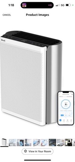 LEVOIT Air Purifiers for Home Large Room with Washable Filter, 3-Channel Air Quality Monitor, Smart WiFi and Filter for Pet, Allergy, Smoke, Dust, Ale
