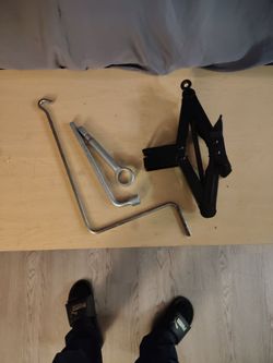 Car Scissor Jack with Lug Wrench Kit