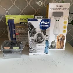 Dog Grooming Set-Clipper-Dryer-Nail grinder-Lifting Combs
