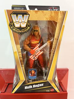 WWE Hulk Hogan Elite Legends Series 23 Action Figure Real American Guitar NEW