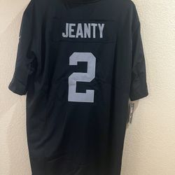 Ashton Jeanty Raiders New Black Jersey Size XL