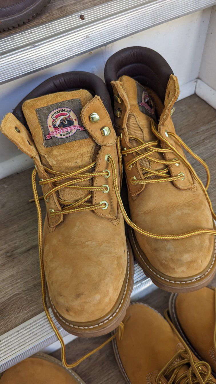 Men Steel Toe Work Boots Size 8