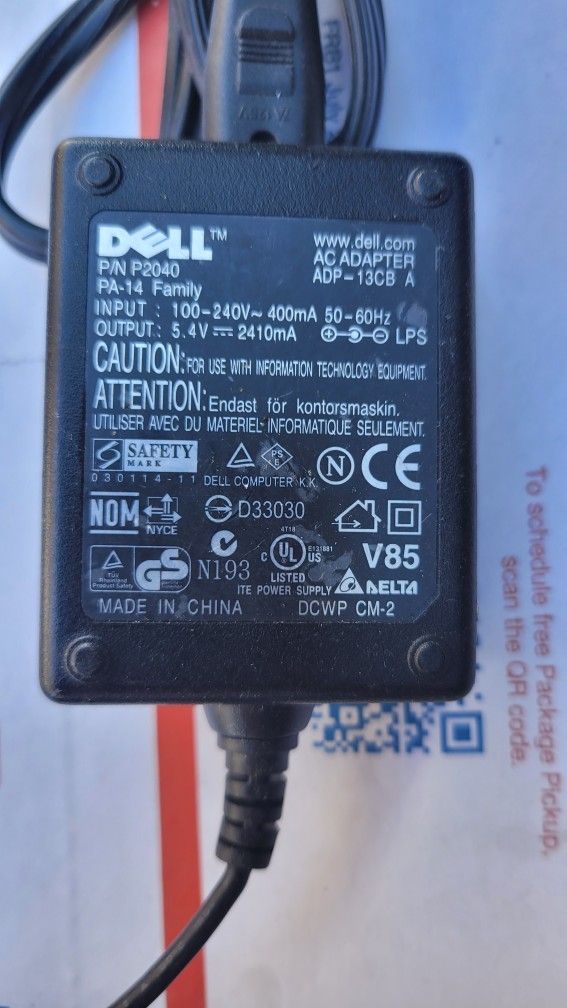 Dell P2040 AC Power Adapter