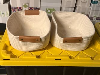 Set of 4 cloth baskets