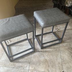 2 large sturdy stools read description