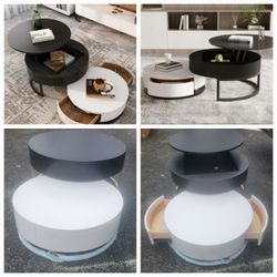 Round Storage Coffee Table For Sale (Brand New)