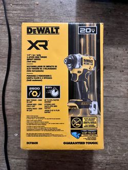 DeWalt 20V XR Impact Driver DCF860B