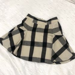 Banana Republic Plaid Flare Mini Skirt